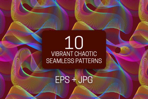 10 Vibrant Chaotic Seamless Patterns: A Designer's Ultimate Texture Pack