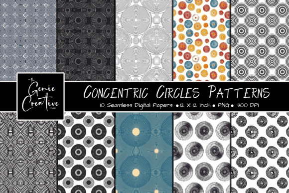 Choosing the Right Background for Your Creative Projects: A Deep Dive into Concentric Circles Seamless Patterns