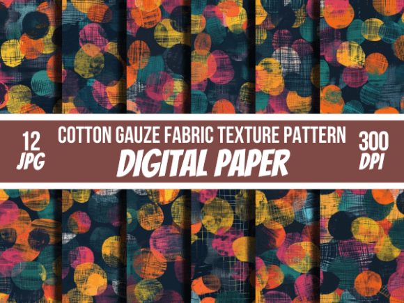 Cotton Gauze Fabric Texture Patterns JPG