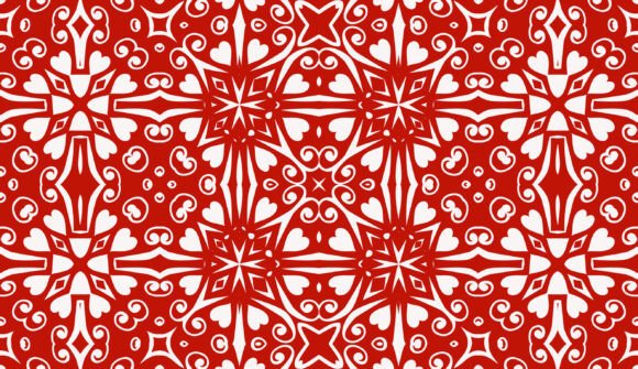 Crimson Symphony of Nature Patterns 7