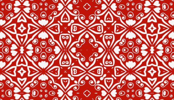 Crimson Symphony of Nature Patterns 9