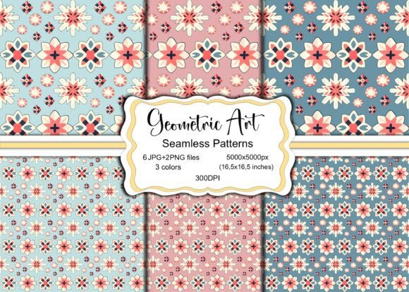 Geometric Snowflake Seamless Patterns: A Design Evaluation