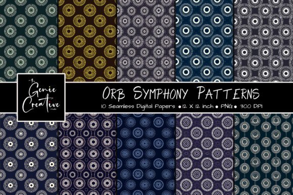 Orb Symphony Seamless Patterns Set: Elevating Modern Creative Workflows