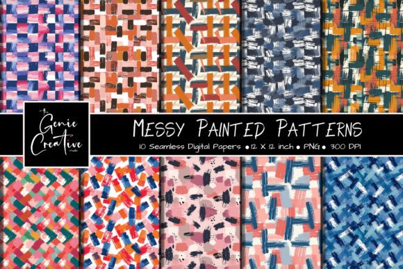 Unlock Your Creativity with Messy Painted Seamless Patterns: The Ultimate Guide to Digital Papers