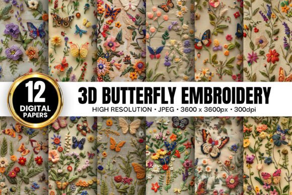 Unlocking Creativity with Butterfly Floral Embroidery Patterns
